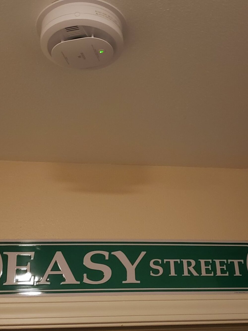 LARGE EASY STREET METAL SIGN